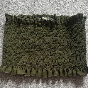 💛 Green Smocked Women's top S